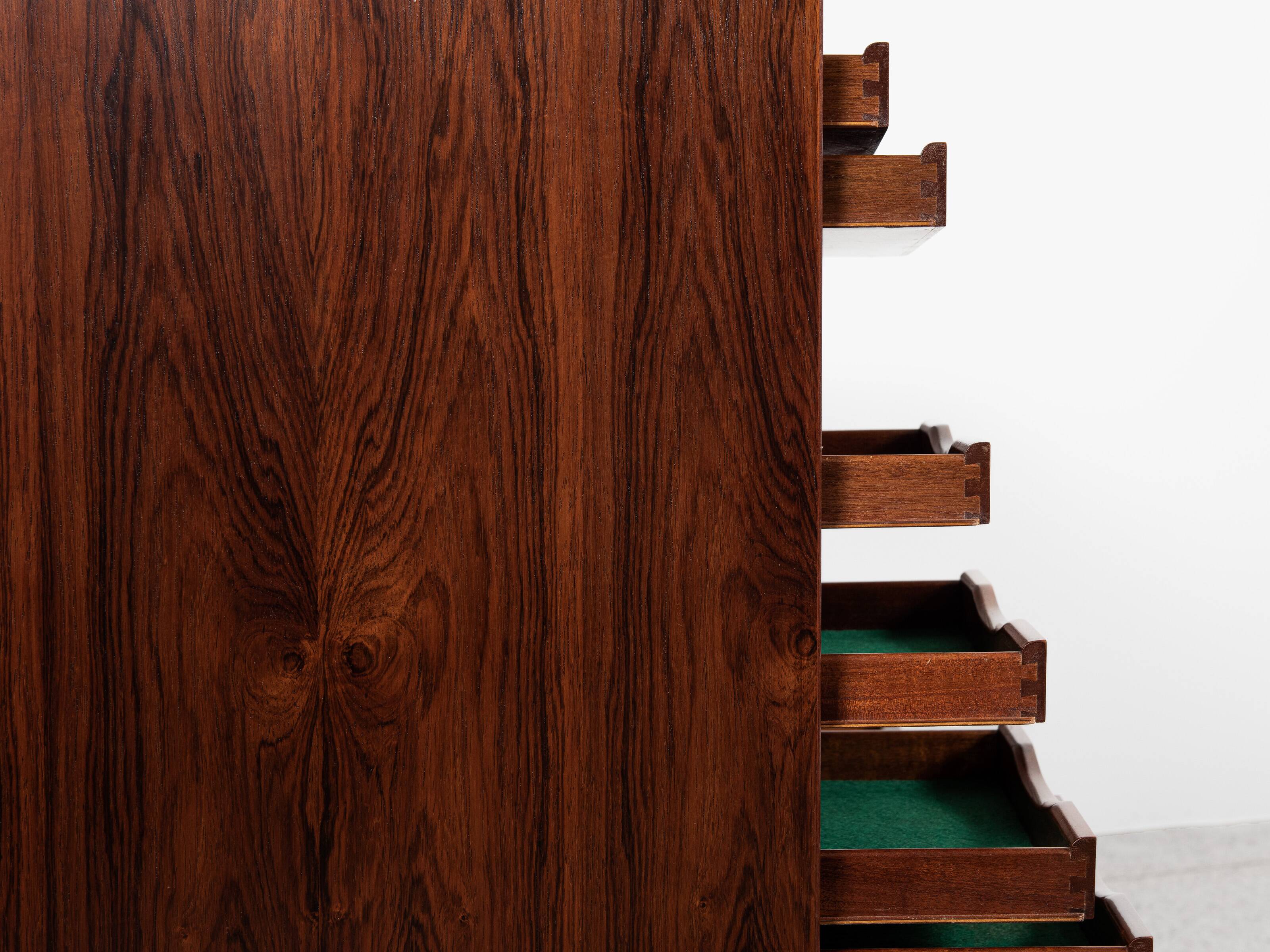 Midcentury Danish highboard Model 13 in rosewood by Omann Jun 1960s