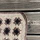 Crochet blanket in wool 1m x 1m