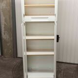 Bathroom cabinet in white metal 1960