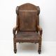 Late 19th century massive throne chair