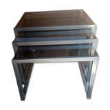 Vintage 70s nesting coffee tables