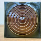 Carreaux en céramique au design unique / Tchécoslovaquie, années 1960, jamais utilisés, 23 pièces