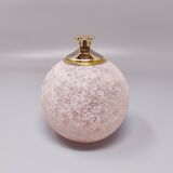 1960s Table Lighter in Murano Frosted Glass by Paolo Traversi. Mad