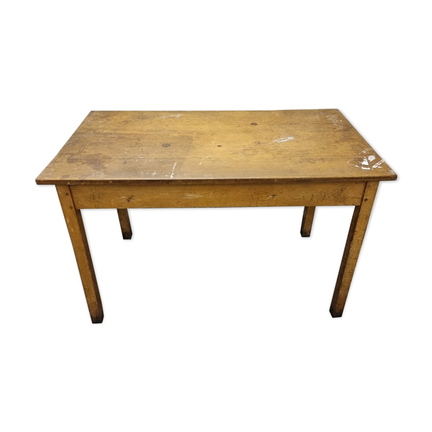 Old wooden administration table