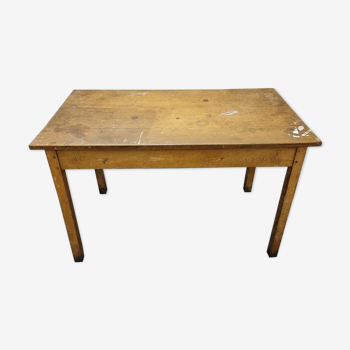 Old wooden administration table