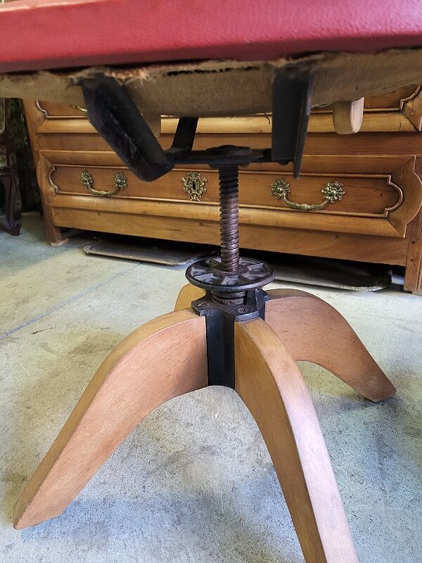 Pair of adjustable office chairs vintage 1960
