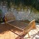 Vintage rattan bed 90X190