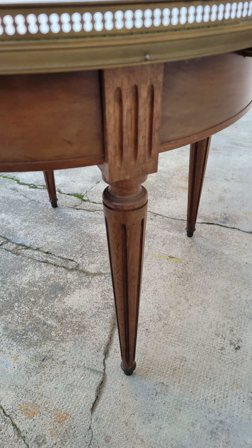 Antique Louis xvi style marble hot water bottle coffee table