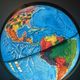 Illuminated Relief Globe – Scan-Globe Model 3Z Gyroscopic