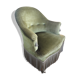 Fauteuil crapaud velours vert