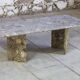 Table basse en travertin terrazzo, 1970