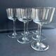 6 wine glasses light blown crystal