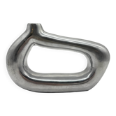 Sculptural vase in aluminium cast, 1970s