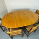 Table à manger ronde extensible en chêne, design danois du milieu du siècle, années 1960