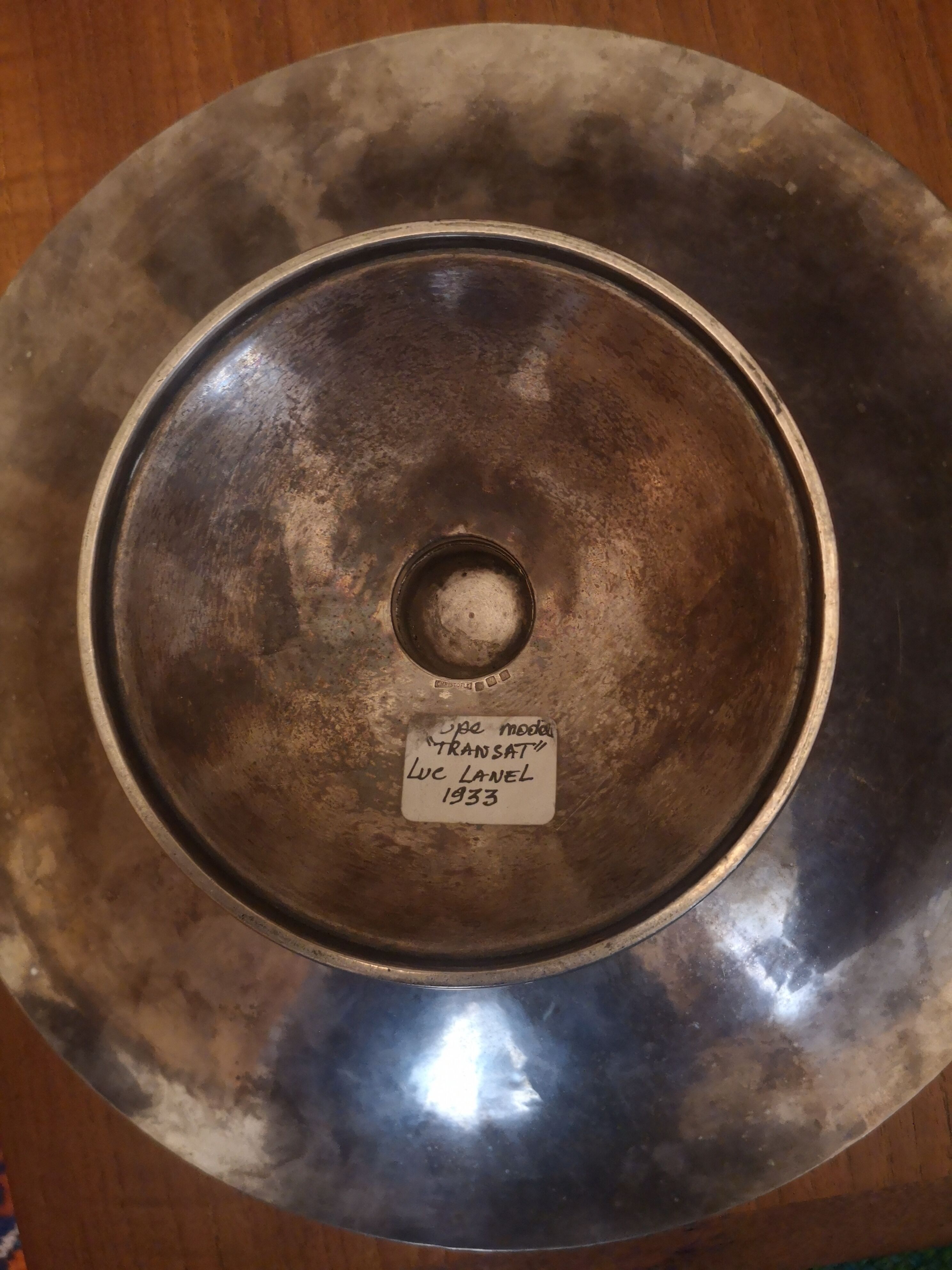 Christofle cup silver metal from the ArtDeco years