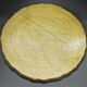 Florentine wooden tray painted with the hand of circular shape