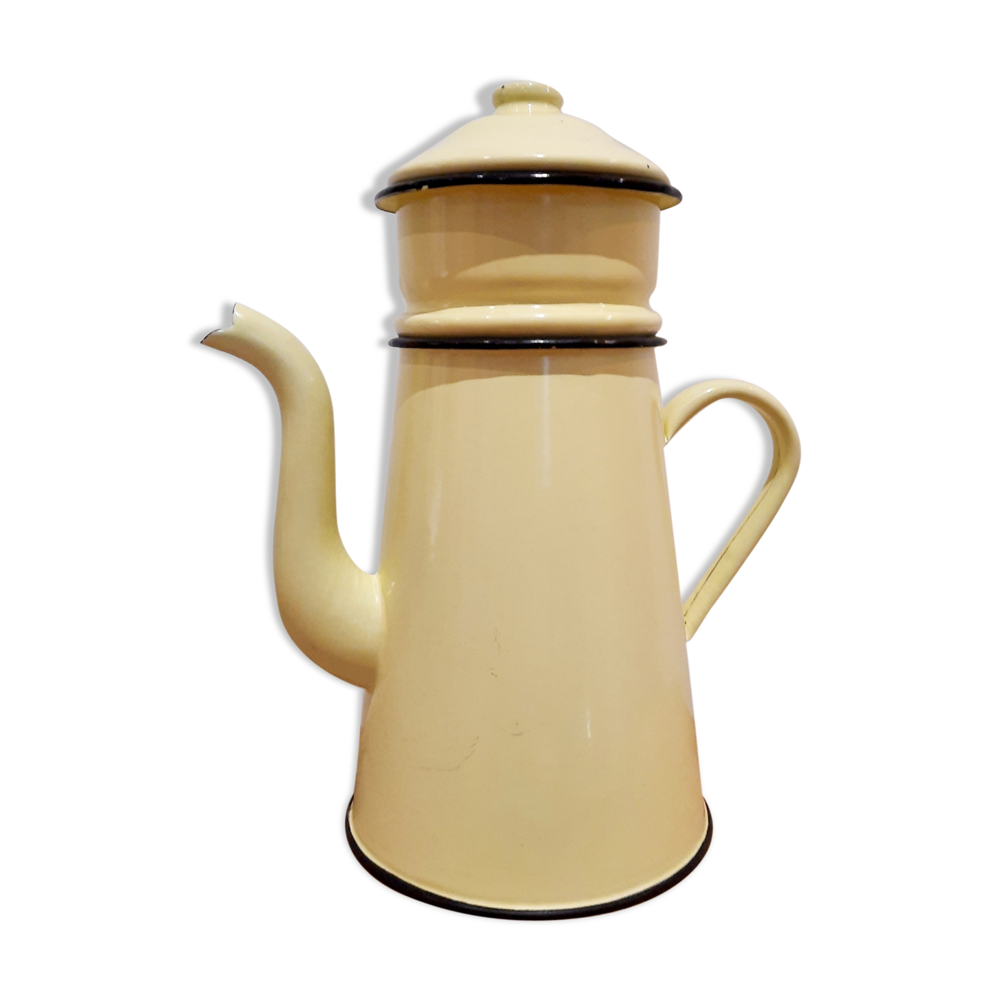 Théière cafetière métal émaillée
