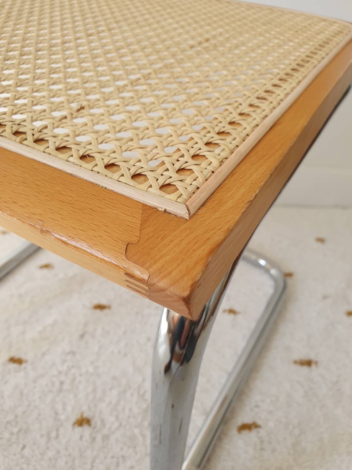 Pair of B32 Marcel Breuer cane chairs