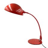 Elio Martinelli, Flex Calotta mod. Lampe de table/bureau 660 rouge vif, Martinelli Luce Italie, 1972