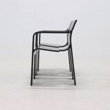 Set of 2 Strip Dining Chairs by Gijs Bakker for Castelijn 1970s