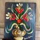 Wood painting signed, origin Alsace.