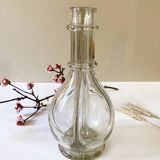 Old liqueur carafe, 4 compartments, glass