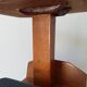 Vintage folk art magazine rack side table