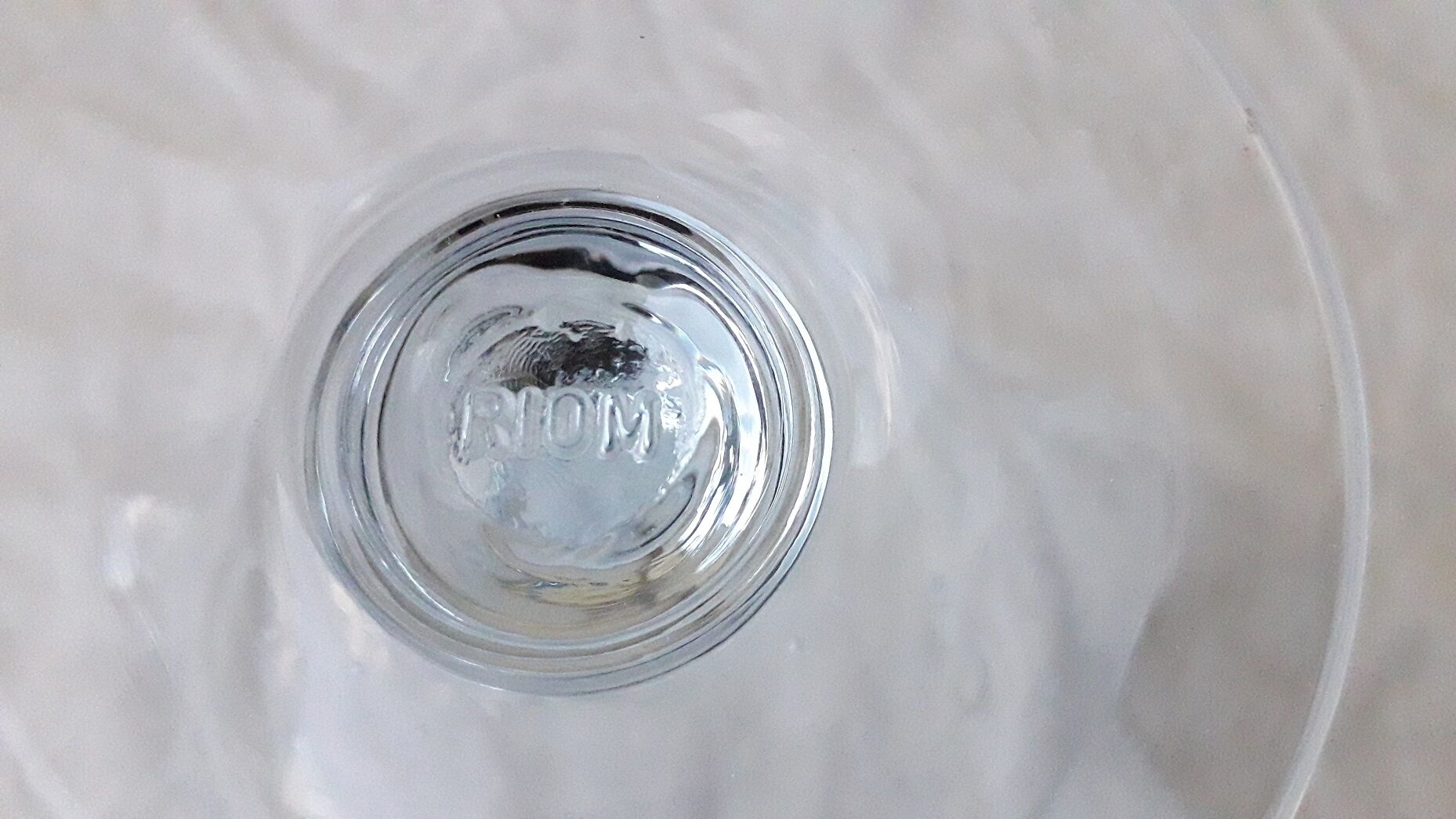 Vide-poche verre bullé
