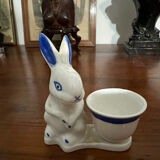 Coquetier lapin porcelaine