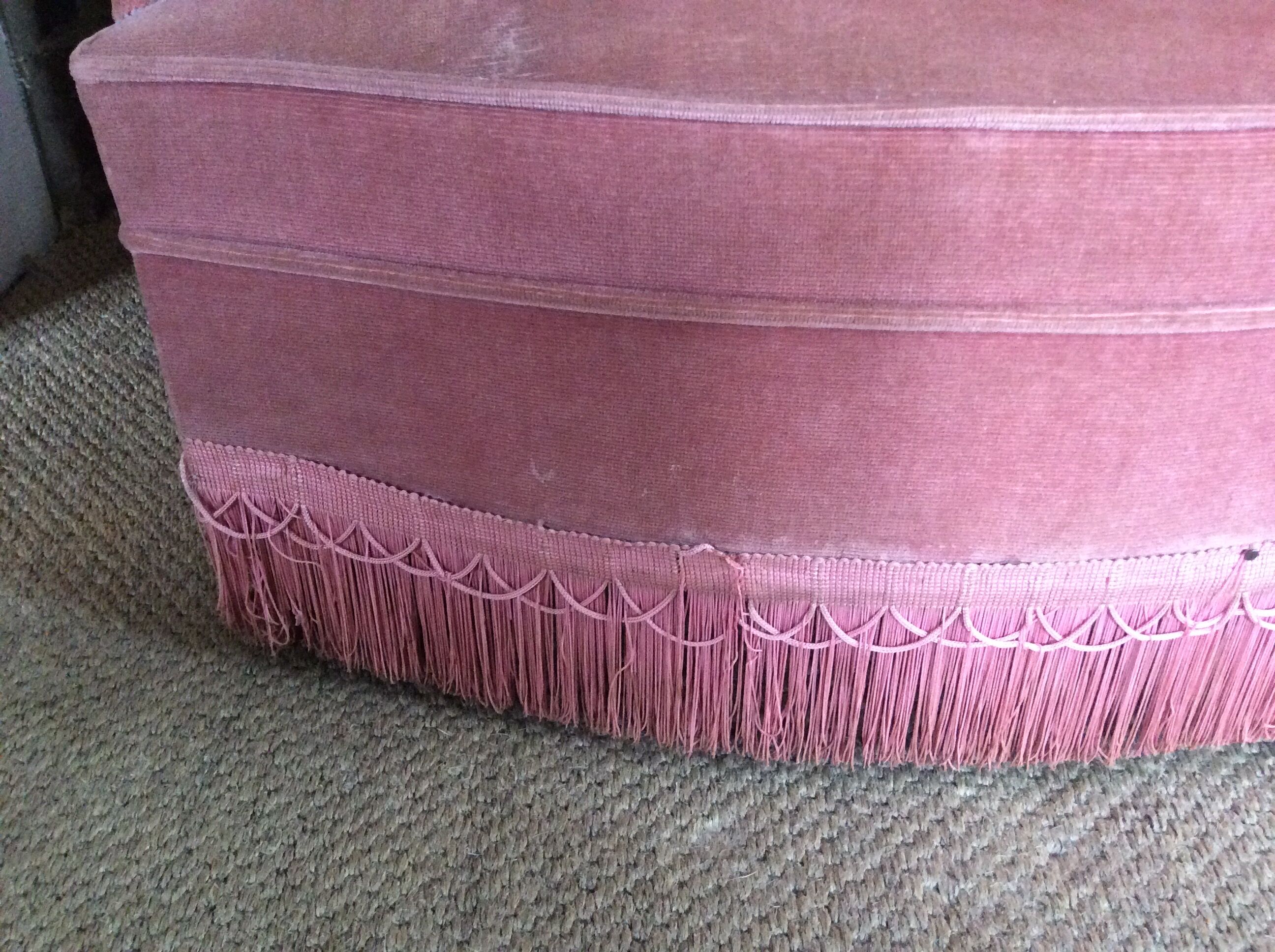 Velvet sofa