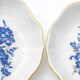 Pair of Meissen Porcelain Bowls — Blue and Gold Floral Decoration