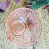 Pink glass candy box