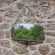 Antique Art Deco metal mirror with rose decoration – vintage wall mirror ann