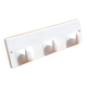 Antique white ceramic wall hook 3p