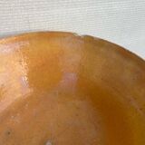 Old yellow glazed terracotta gresale