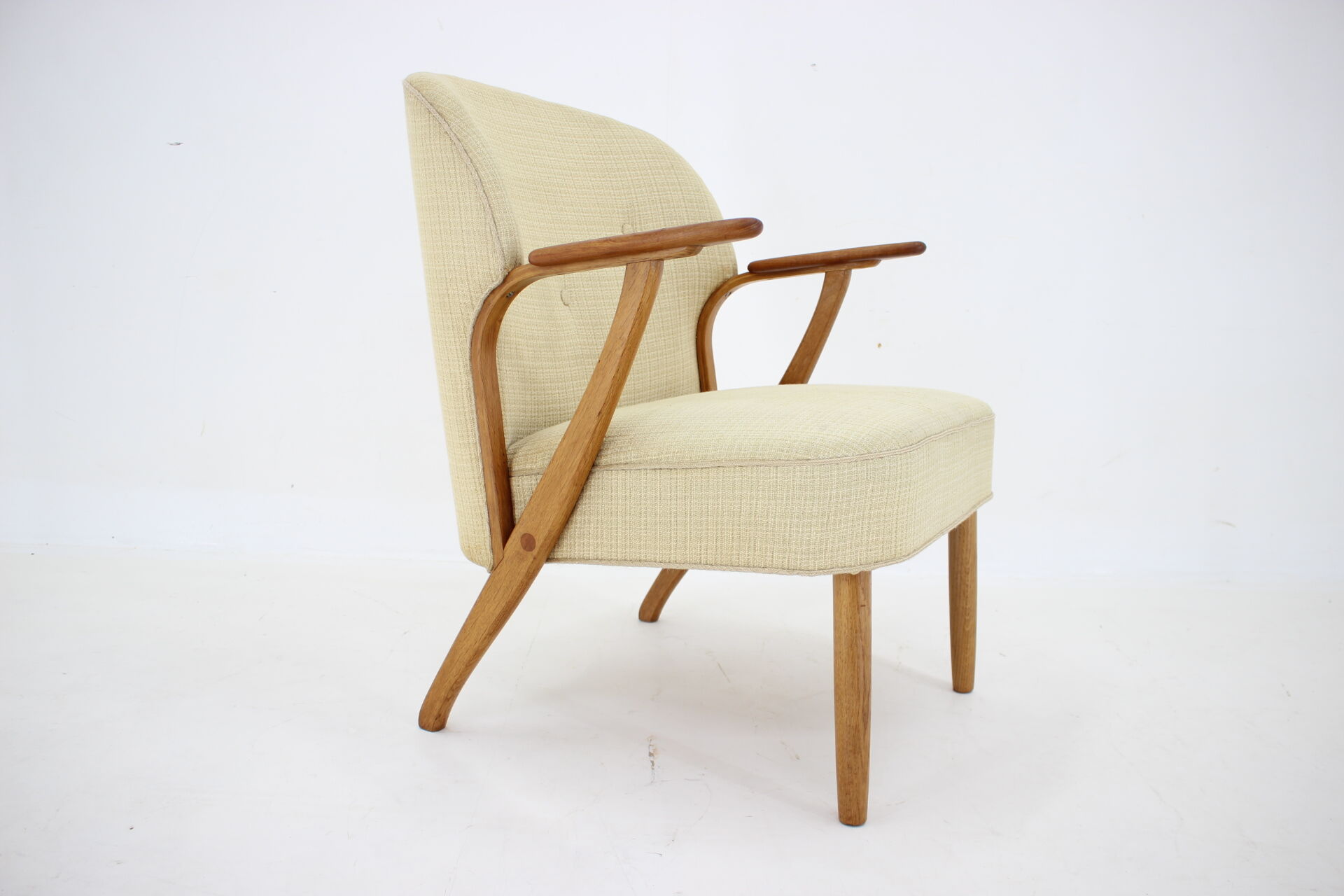 1950s Chresten Findahl Brodersen Armchair in Oak, Denmark