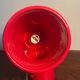 Designer table lamp in red ceramic from the 90s