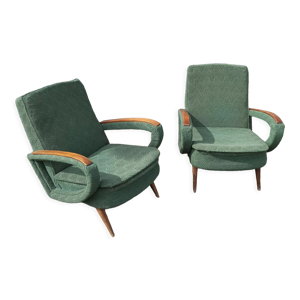 Paire de fauteuils vintage
