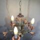 3-light wrought iron chandelier