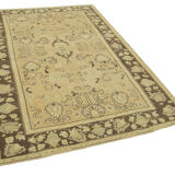 Tapis beige anatolien tissé à la main 150 cm x 223 cm