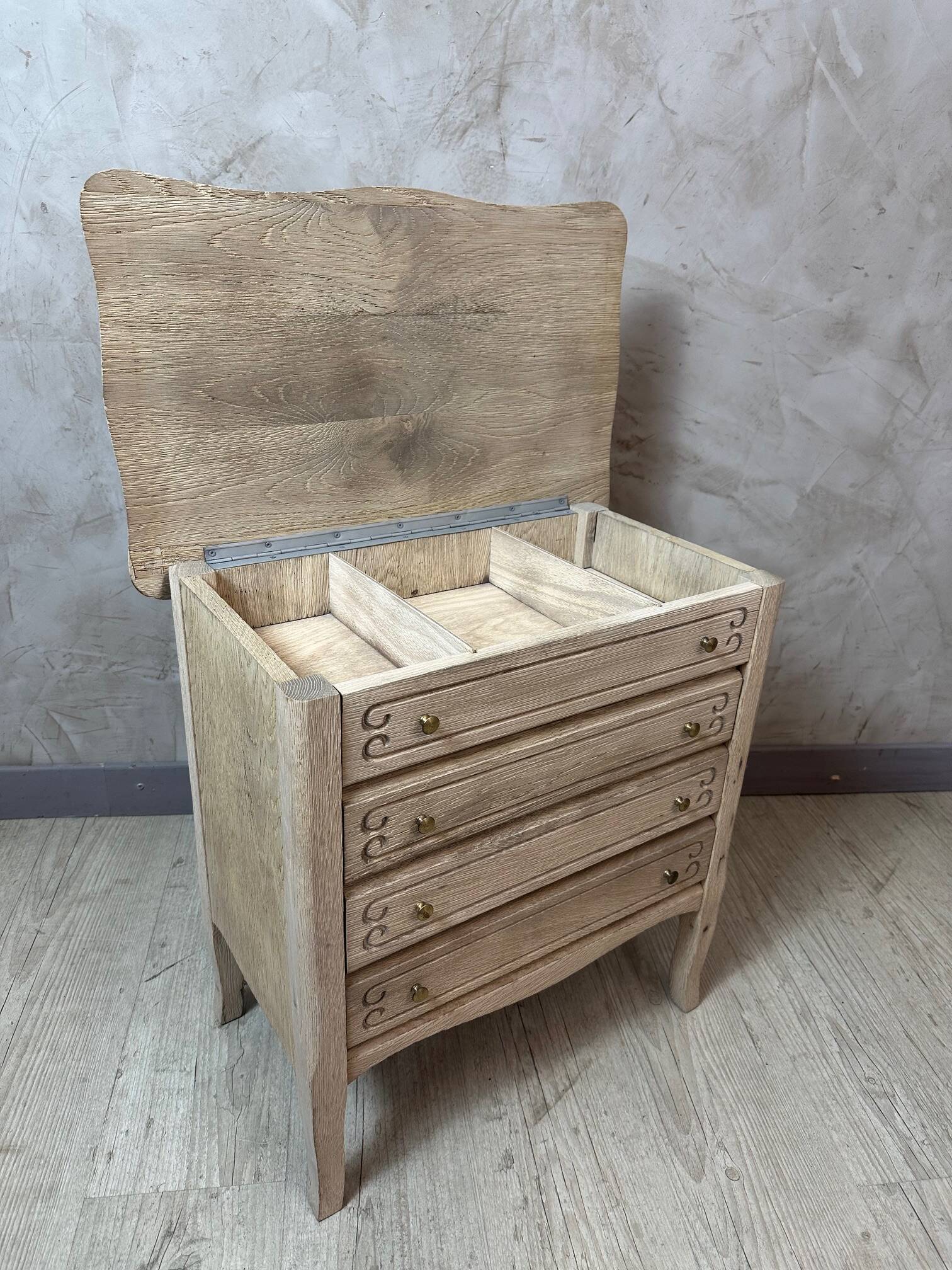 Small sanded chest of drawers