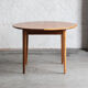 Table à manger extensible, ronde à ovale, années 1970