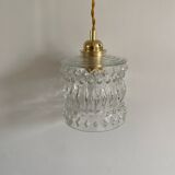 Suspension avec globe vintage en verre