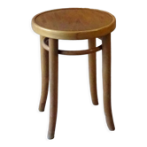 Tabouret Thonet 1930 assise bois blond