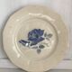 Set of 11 Digoin flat plates, blue rose patterns