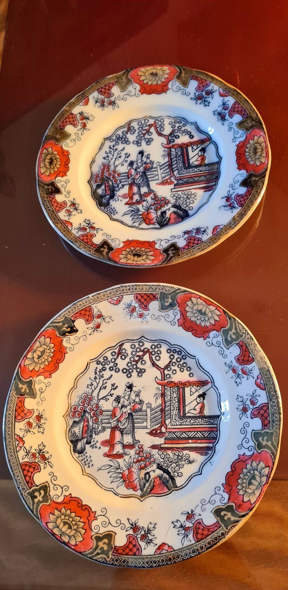 12 plates model "Canton" B and F