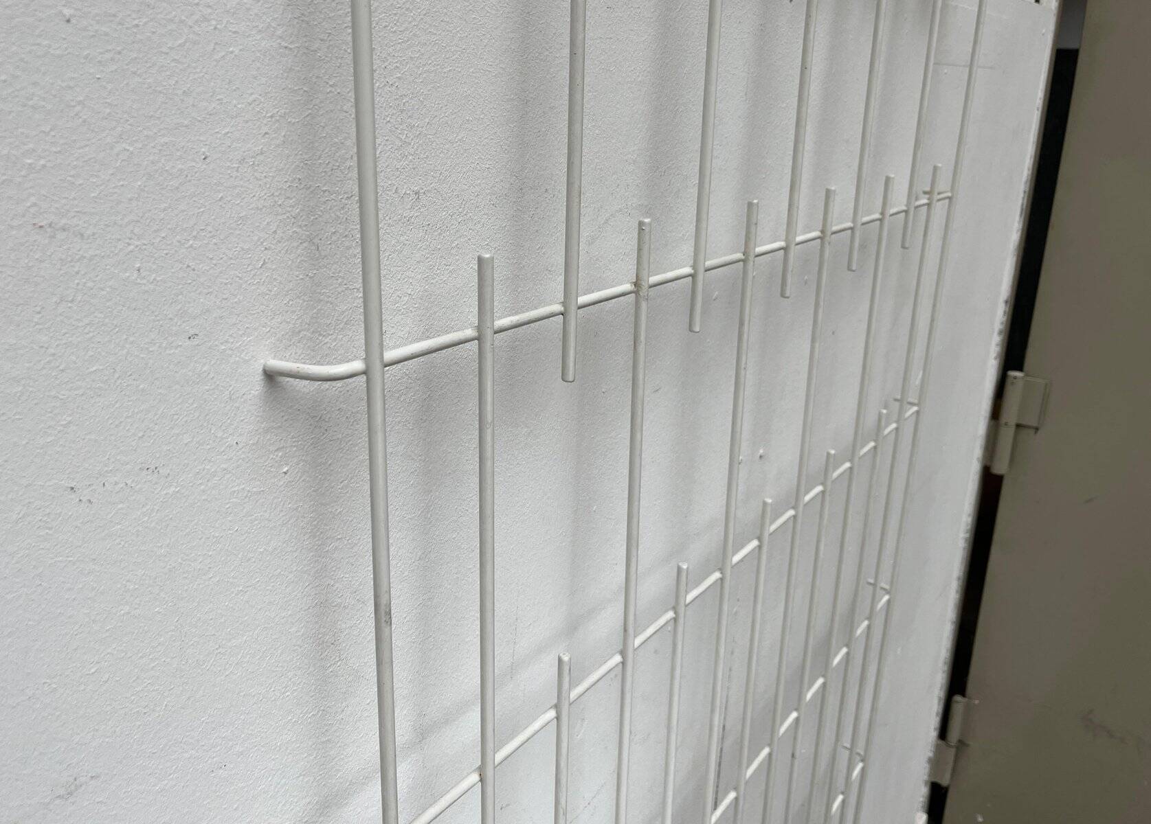 Minimalist German rope coat rack from the mid-century, 1960s.