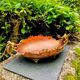 Grande coupe à fruits en cuivre Art Nouveau Italie