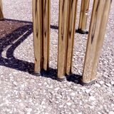 Series 3 pull out tables gold metal and glass