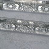 12 porte-couteaux en cristal taillé
